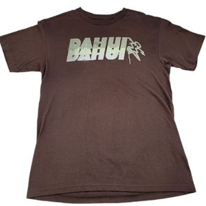 Dahui Hawaii graphic tee shirt 100% cotton. Size medium brown
